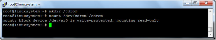 use mount cdrom in Linux
