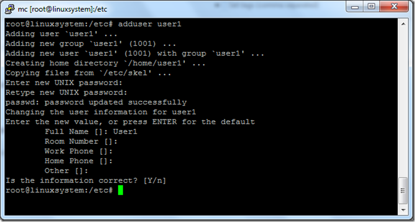 add user in Linux